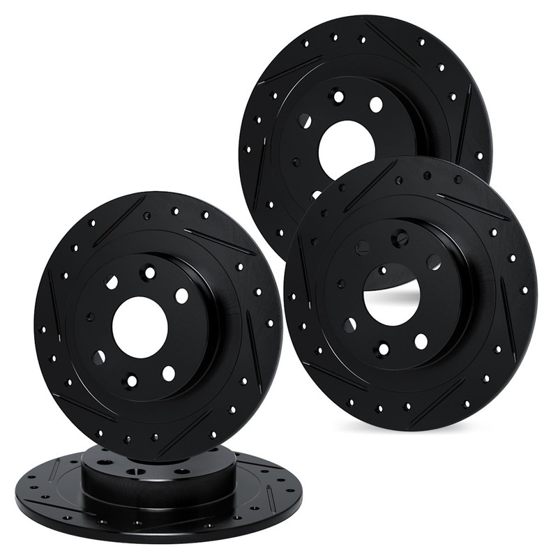WHPN2-28000 R1 Concepts Brake Discs 4-Wheel Set Front & Rear for Peugeot 405