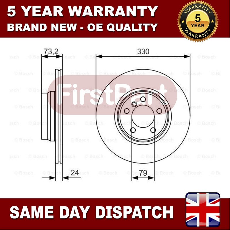 Fits BMW 3 Series 4 2 2.0 D 2.8 3.0 Firstpart Front Brake Disc 34116792221
