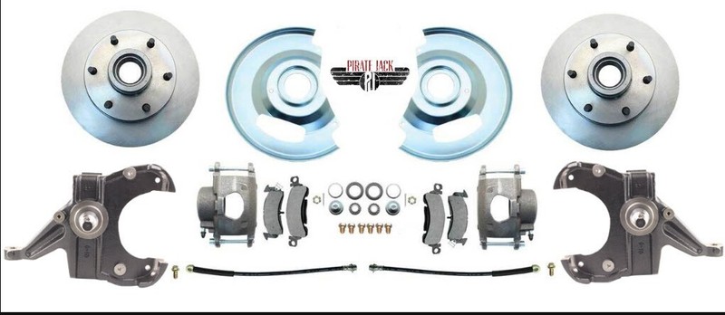 1963-70 Chevy C10 Truck 2.5″ Drop 6 Lug Disc Brake Conversion, Std. Rotors