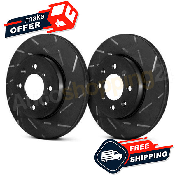EBC USR BlackDash Series Sport Slotted Brake Rotors for 03-04 Volkswagen Jetta gallery