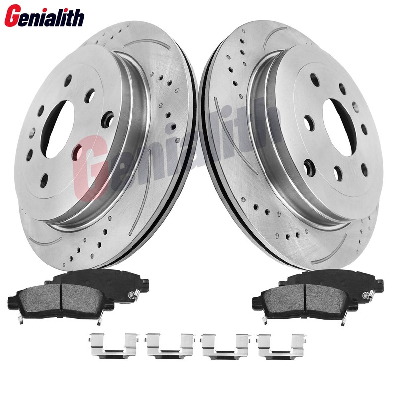 13in Rear Brake Rotors & Pad Kit For Chevrolet Traverse GMC Acadia Buick Enclave