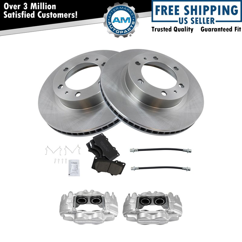 Front Brake Pad & Rotor Kit Ceramic Fits 03-09 4Runner 07-14 FJ Cruiser