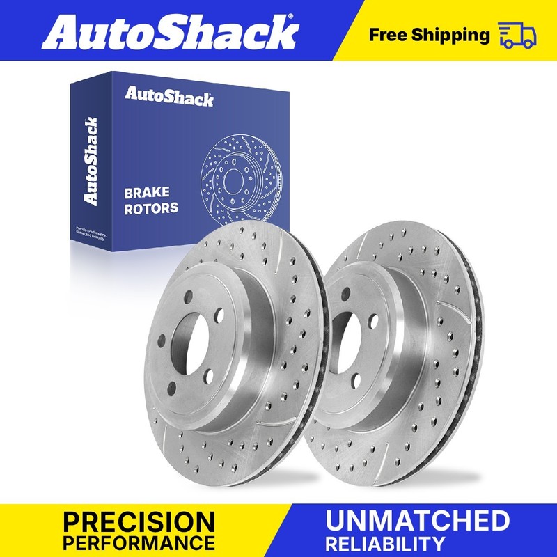 Rear Drilled Slotted Brake Rotors for Dodge, Charger 2006-2014