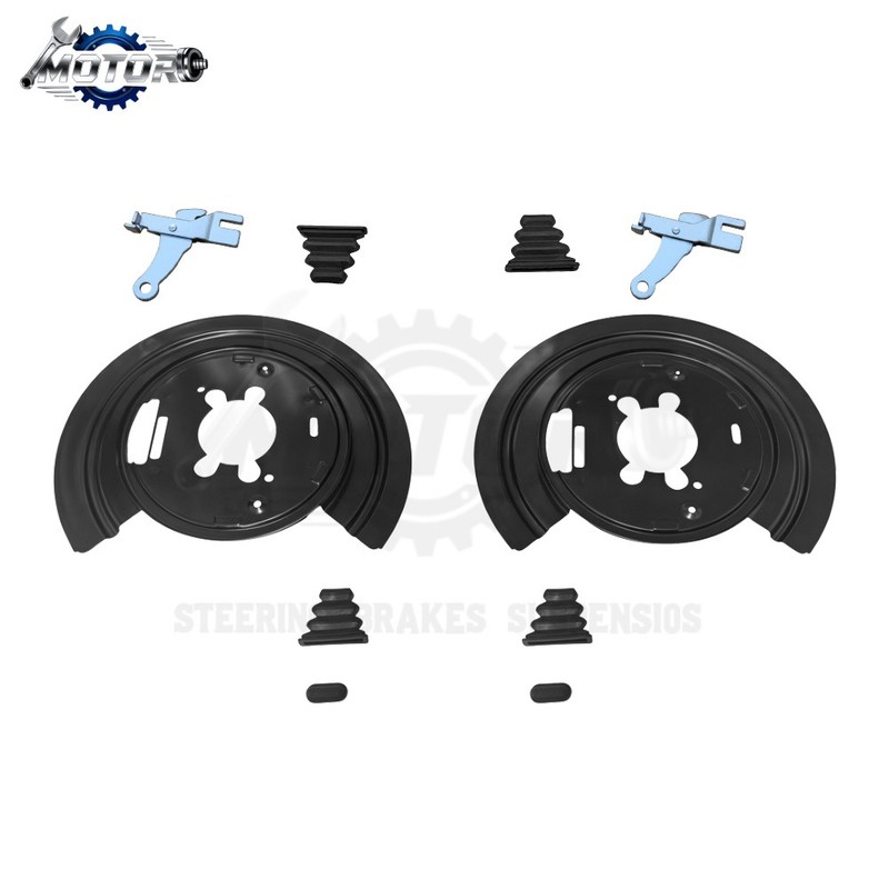 Brake Backing Plates & Parking Brake Lever Kit for 02-07 Dodge Ram 1500 924-225