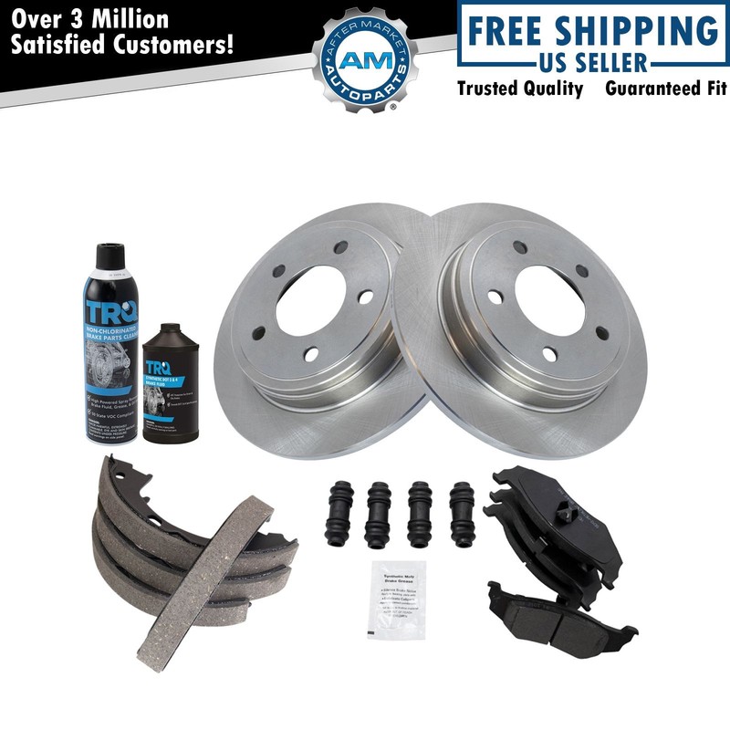 Rear Brake Pad & Rotor Kit Fits 95-04 Chrysler Dodge 95 Eagle