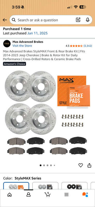 Max Advanced Brakes Front & Rear Brake Kit Compatible With 2014-2024