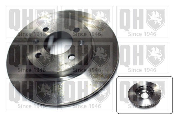2x Brake Discs Pair Vented Front 256mm BDC5450 Quinton Hazell Set 517121C050 New gallery