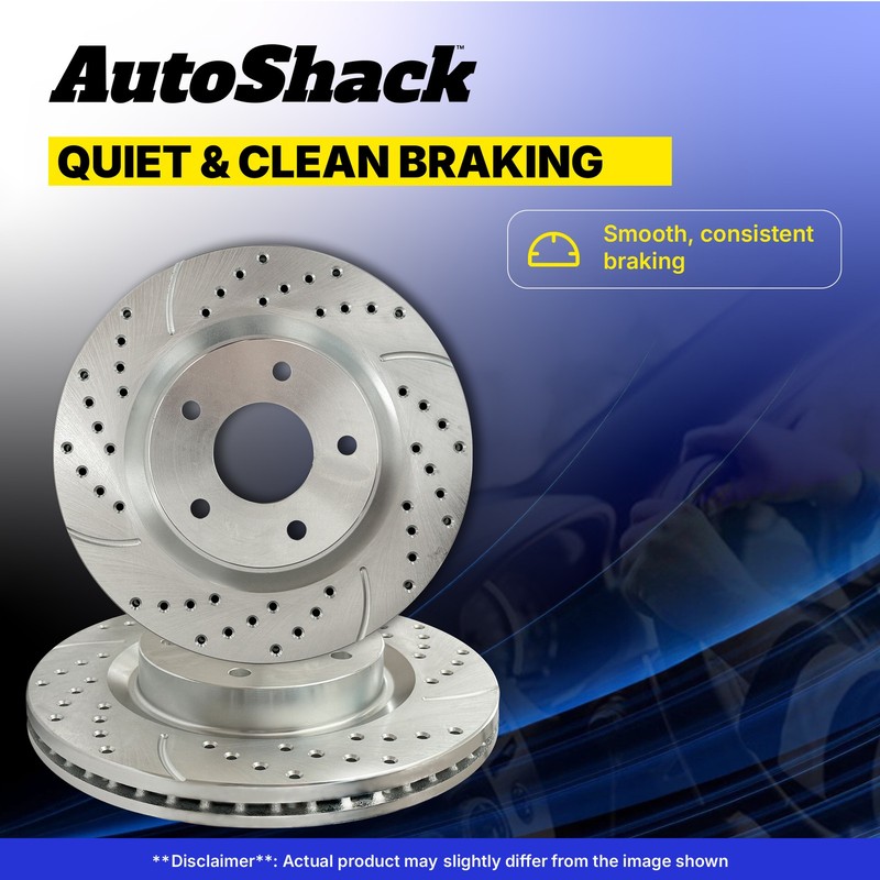 Front Rear Drilled Slotted Brake Rotors for Kia, Sportage 2012-2016 gallery