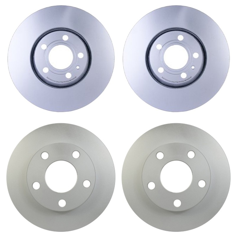 Hella Front 312mm Rear 245mm Brake Rotors Kit For A8 97-99 A8 Quattro 97-2000