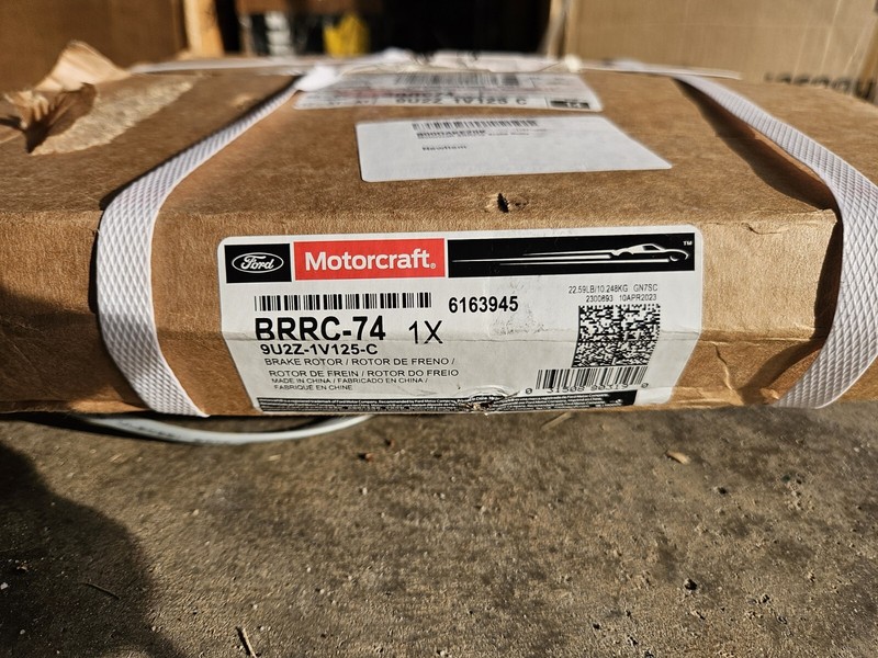Motorcraft BRRC74 Brake Disc Rotor Ford Lincoln Application. See Details. gallery