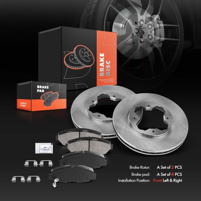 Disc Brakes Rotors & Ceramic Pads for Acura CL 1997 Honda Accord 1990-1997 Front gallery