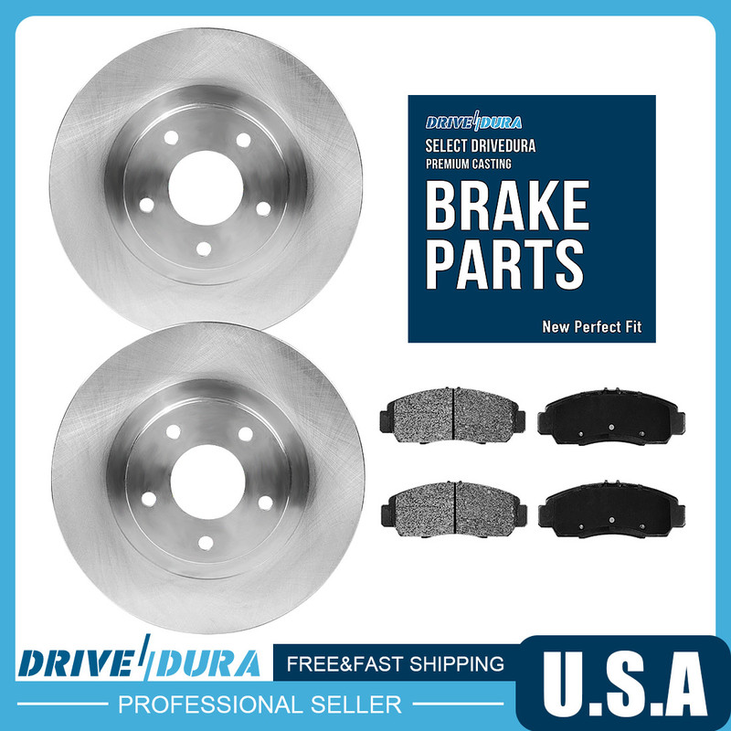 Rear Brake Rotors + Ceramic Pads for 2007-2010 Ford Edge Lincoln MKX