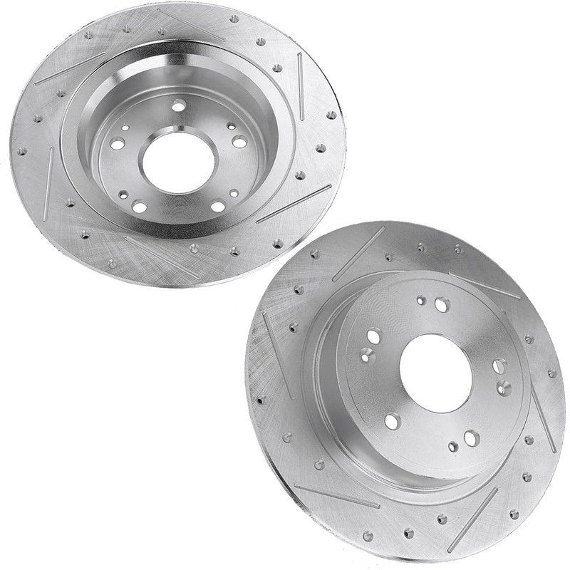 Rear Disc Brake Rotors Solid for 2001 - 2006 Acura MDX 2003- 2008 Honda Pilot gallery