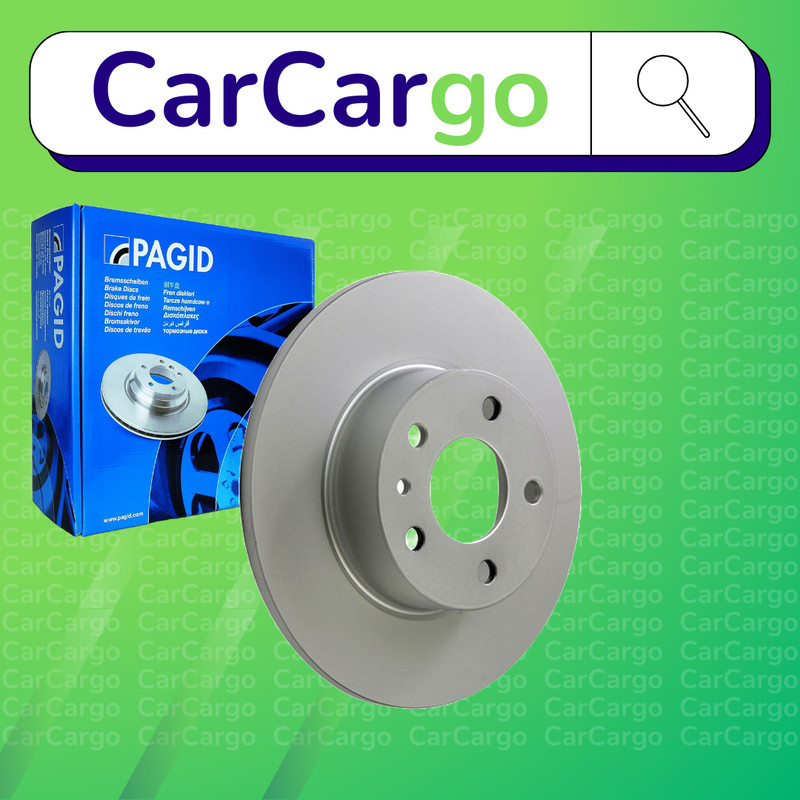 Pagid Solid Rear Brake Discs Pair For Alfa Romeo 156 1.9 JTD 2001-2006 251 mm