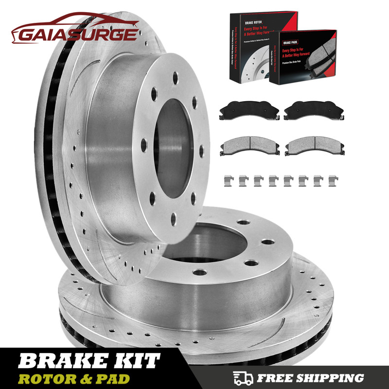Front Rotors Brake Pads for 2011 – 2019 Chevy GMC Silverado Sierra 2500 3500 HD