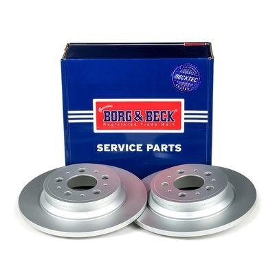 x2 Borg & Beck Rear Brake Discs Pair Fits Volvo BBD4216 gallery