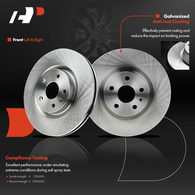 A-Premium Pair Front Brake Rotor & Ceramic Pads+ Brake Calipers for Cadillac CTS gallery