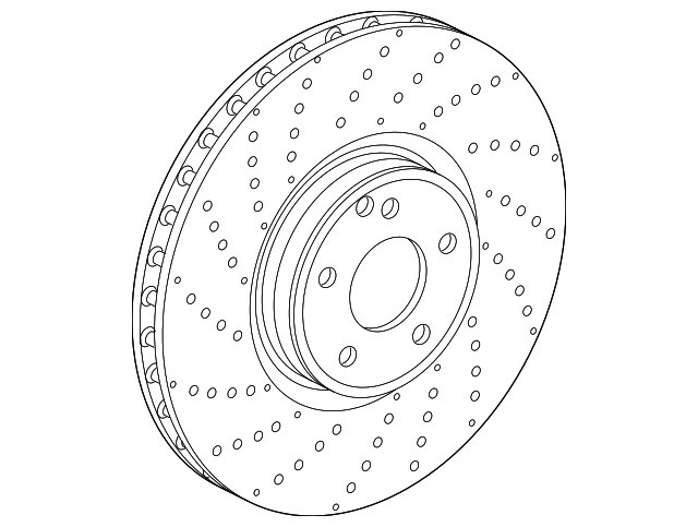 Genuine Mercedes-Benz Disc Brake Rotor Front 222-421-51-00 gallery