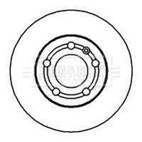 2x Brake Discs Pair Vented fits SKODA RAPID Front 1.0 1.2 1.6 1.4D 12 to 19 Set gallery