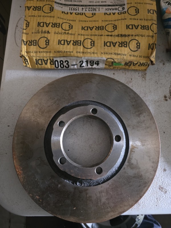 Frnt Disc Brake Rotor Bradi 15931 Ref MB407030 080-2194 for 87-90 Mitsubishi Van