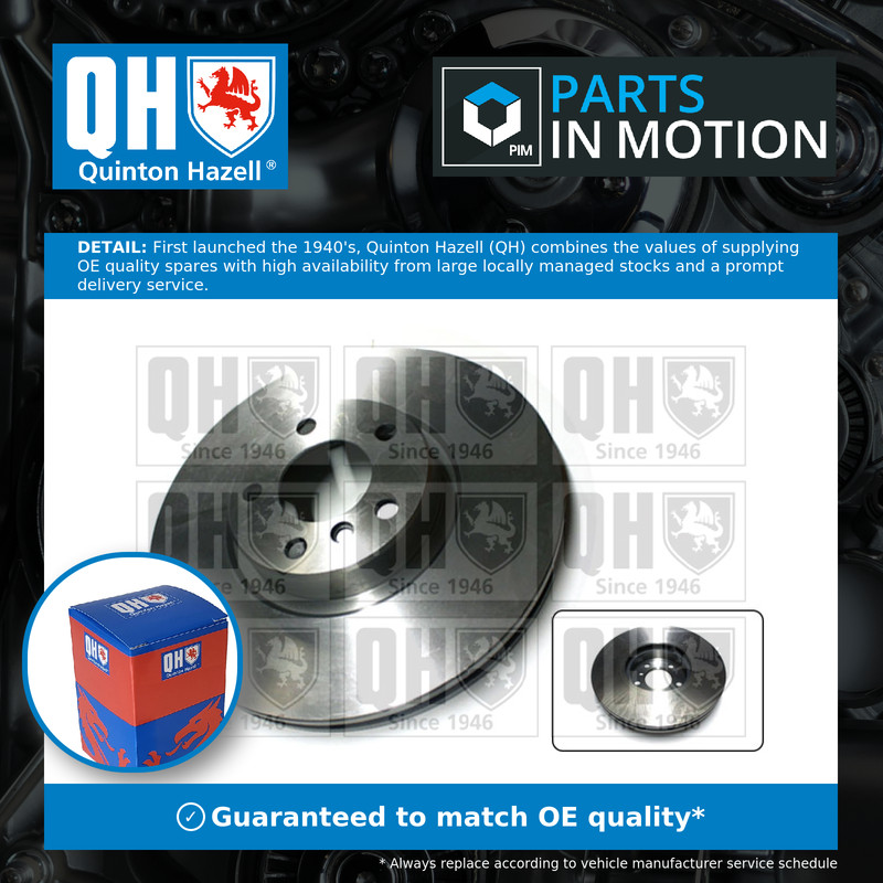 2x Brake Discs Pair Vented fits BMW X6 E71, F16 3.0 Front 08 to 19 348mm Set QH