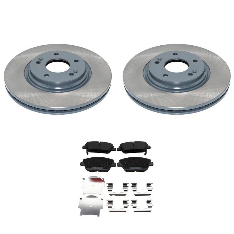DuraGo Front Rotors TRW Pro Ceramic Disc Brake Pads Kit For Sonata GL GLS FWD