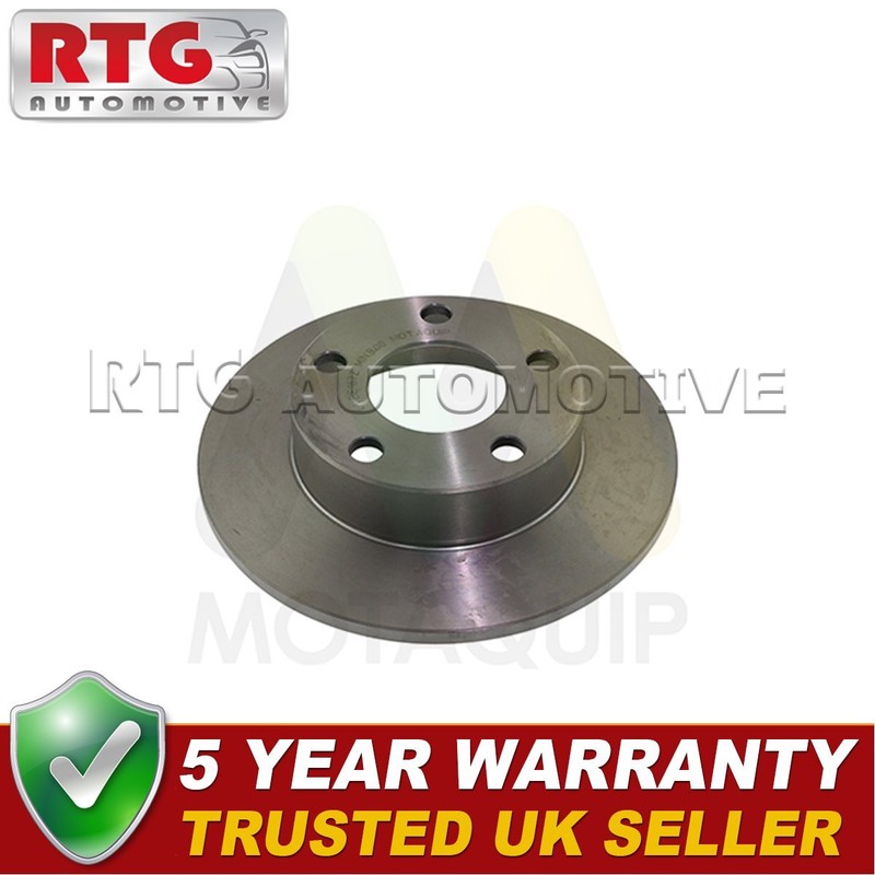RTG Rear 1x Brake Disc Fits Audi A4 1995-2001 VW Passat 1996-2005