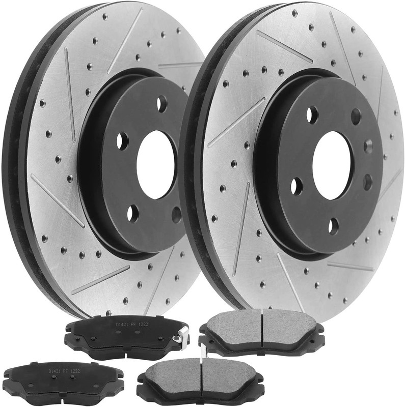Fit Chevrolet Equinox Brake Rotors with Pads Front Disc Rotors 321mm 5 Lugs