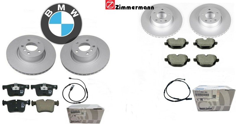 ★ NEW OEM Genuine BMW X3 X4 Front & Rear Brake Kit F25 Rotors Pads 34106879122 ★