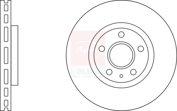 2x Brake Discs Pair Vented Front 321mm SDK6210 Apec Blue Set 13501308 13502214 gallery
