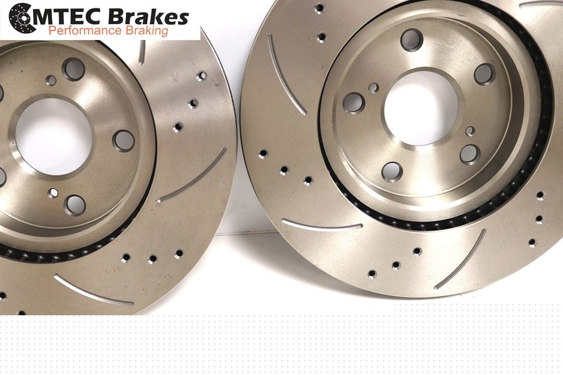 BMW 5 E39 525i 09/00-06/03 Front Ha Brake Discs and Pads Perforated Grooved gallery