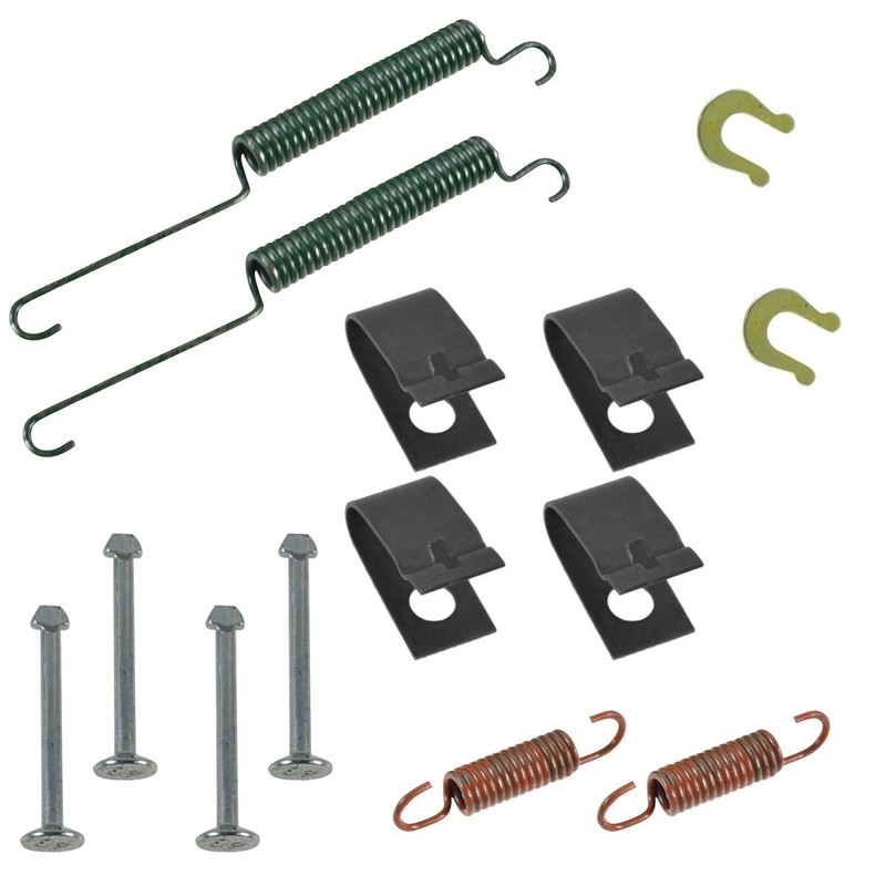 Rear Brake Shoes 2 Drums & Hardware Spring Kit Set for Honda Civic Fit gallery