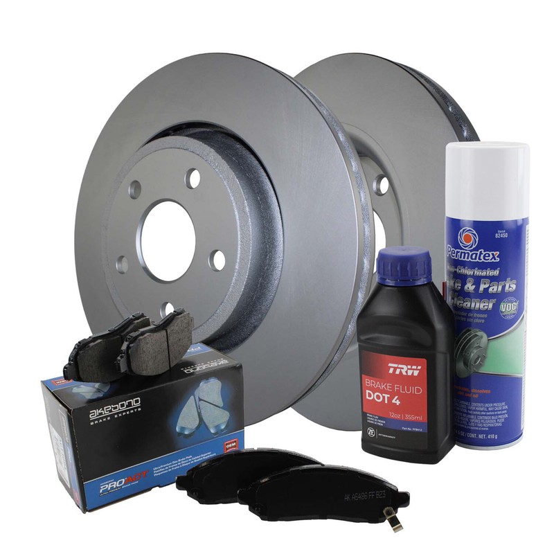 Front Brake Kit 350mm Disc Rotors Akebono Ceramic Pad For Durango Grand Cherokee