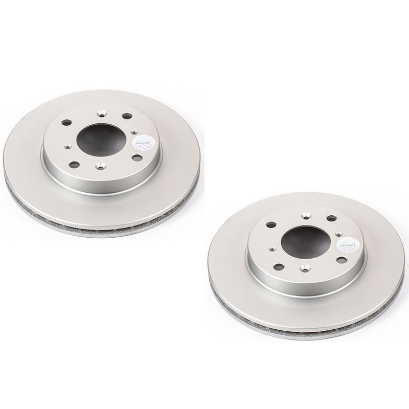 SET-P15JBR797EVC-2 Powerstop 2-Wheel Set Brake Discs Front Coupe Sedan for Honda