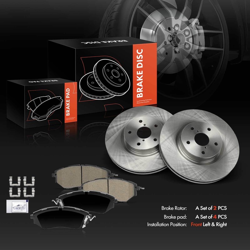 Front Side Disc Brake Rotors & Pads for Subaru Legacy Outback 2015-2019 Tribeca gallery