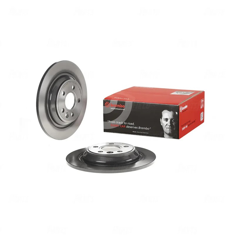 Full Set Brembo UV Coated Disc Rotors+KDH Brake Pads for Volvo V70 135 2007-2015 gallery