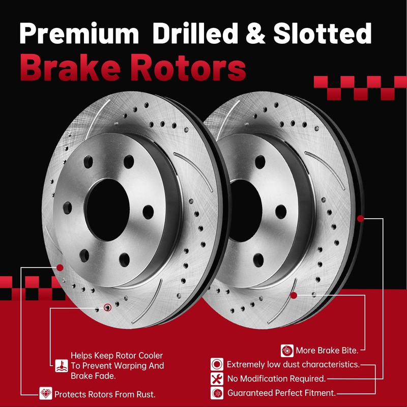 Front Rotors Brake Pad for 2011 - 2019 Chevy GMC Silverado Sierra 2500 3500 HD gallery