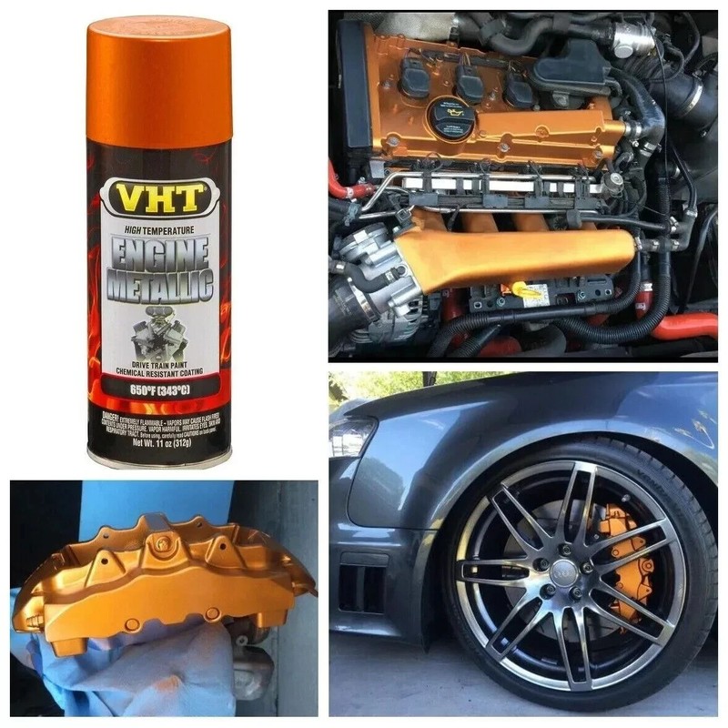 Metallic Burnt Copper Coating Caliper Brake Rotor High Heat Engine Enamel Paint gallery