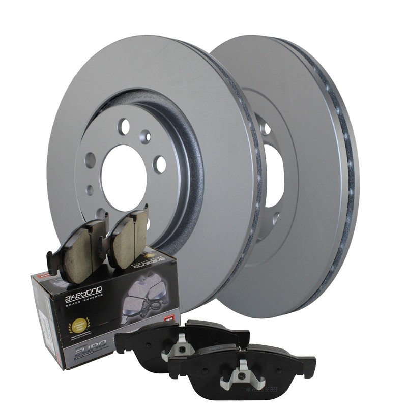 Front Brake Kit 280mm Disc Rotors and Akebono Ceramic Pads For Beetle Golf Jetta