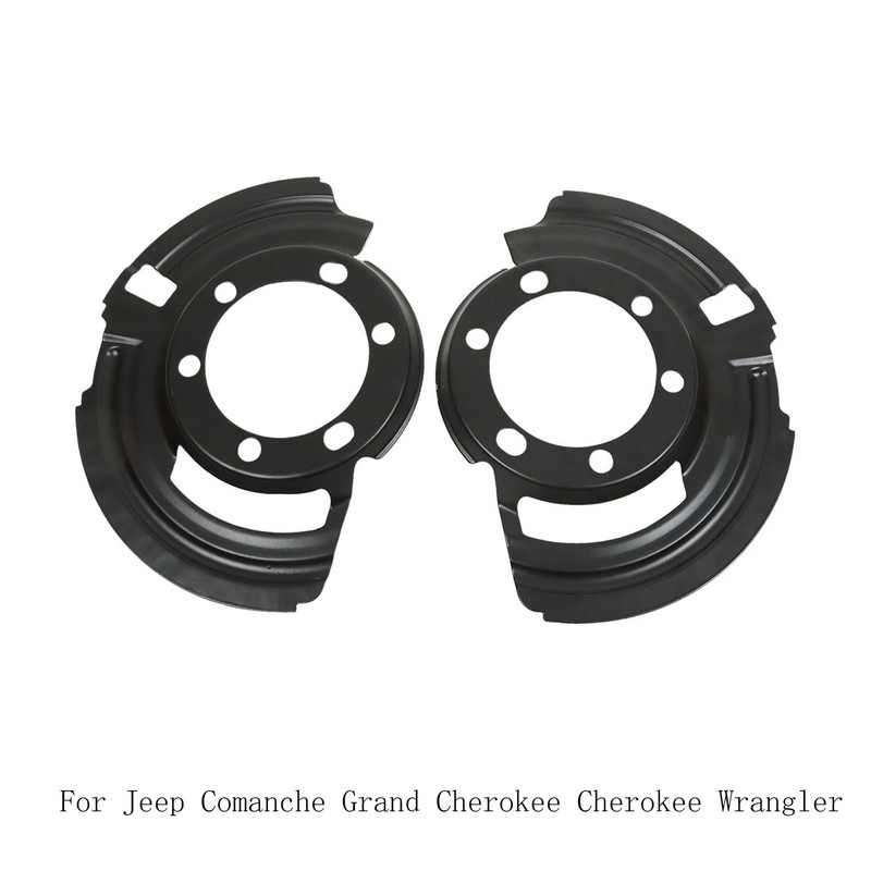 Brake Dust Shields Set of 2 For Jeep Comanche Grand Cherokee Cherokee RWD 4WD