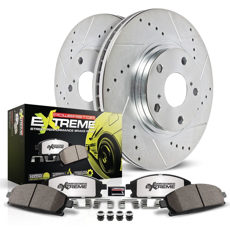 K529-26 Powerstop Brake Disc and Pad Kits 4-Wheel Set Front & Rear for VW Passat gallery