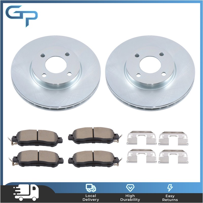 Front Brake Disc and Pad Kit D2038 For Nissan Kicks 2018-2022 Versa 2020-2022 6x gallery