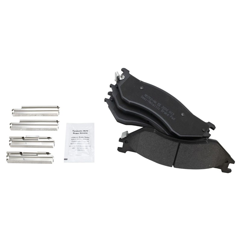 TRQ Front Posi Metallic Brake Pads & Performance Drilled Slotted Rotor Kit gallery