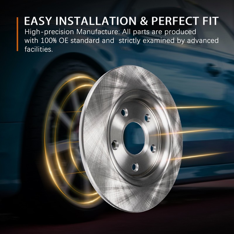 Rear Disc Brake Rotors Solid for 2002 - 2021 Nissan Altima 2004 - 2008 Maxima gallery