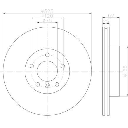Hella 355122792 Disc Brake Rotor gallery