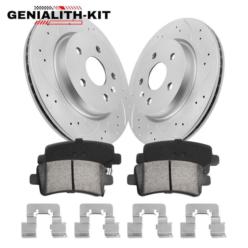 Rear Rotors Brake Pads for 2010 2011-2016 Buick Allure Lacrosse Chevrolet Impala