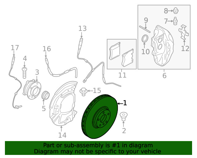 Genuine BMW Rotor 34-11-6-898-727 gallery