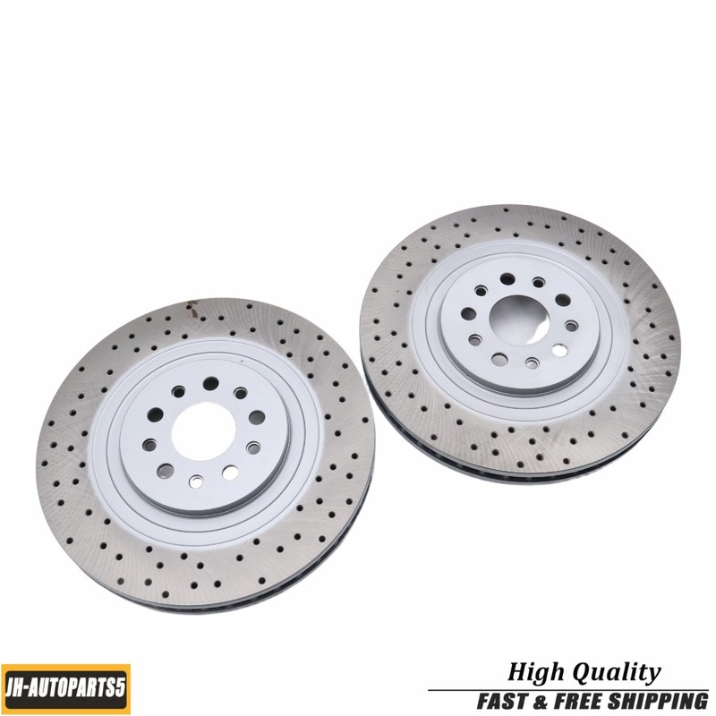 2*Front Floating Drilled Vented Rotor For Maserati Ghibli Quattroporte 670030935 gallery