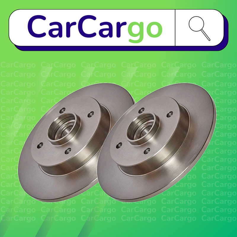 Premium Solid Rear Brake Discs Peugeot 308 2.0 Bioflex 2008-2012 249 mm