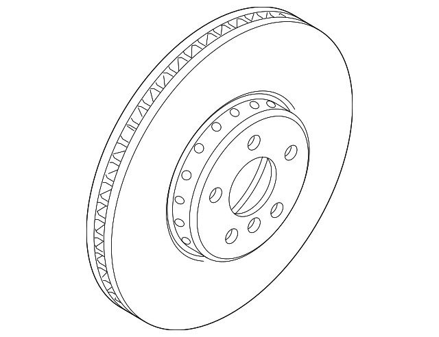 Genuine BMW Disc Brake Rotor 34-10-8-842-578